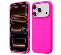 ACRONIX Compatible with iPhone 17 Pro Case 6.3", Slim Liquid Silicone Cover, Lightweight Soft Touch Grip, Shockproof Thin Protective 17 Pro Phone Case-Hot Pink