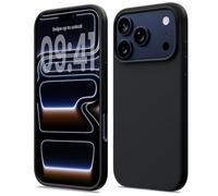 ACRONIX Compatible with iPhone 17 Pro Max Case 6.9", Slim Liquid Silicone Cover, Lightweight Soft Touch Grip, Shockproof Thin Protective 17 Pro Max Phone Case-Black