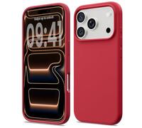 ACRONIX Compatible with iPhone 17 Pro Max Case 6.9", Slim Liquid Silicone Cover, Lightweight Soft Touch Grip, Shockproof Thin Protective 17 Pro Max Phone Case-Red