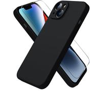 ACRONIX for iPhone 14 Case with 1 x Screen Protector, Soft Silicone Cover | Midnight,6.1 Inch,Full Body Protection,Dust Resistant,Anti-Scratch,Anti-Slip,Shockproof Durable,Soft Touch Grip,Gel Rubber