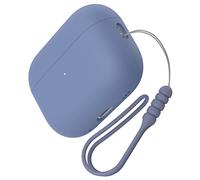 ACRONIX Silicone Case Compatible with Airpods Pro 2nd Generation (2022), Soft Silicone Skin Case Cover Shock-Absorbing Protective Case for Airpods Pro 2 with Lanyard 【Front LED Visible】-French Blue