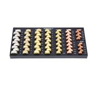 ACROPAQ ACCT1 Euro Coins 30.5 x 15 x 2.2 cm 8 Compartments with Scale for Value Determination - Coin Organizer, Cash Box, Cash Box, Cash Box, Cash Box, Cash Box, Black
