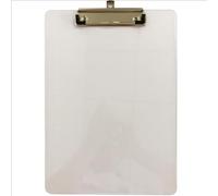 ACROPAQ Clipboard - 1x Transparent A4 PS Clipboard - Versatile, Durable, and Stylish - Perfect for Office and School Use