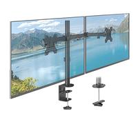 ACROPAQ Monitor arms - For 13 - 32 inch screens, 360° rotatable, Fast mounting, Height and angle individually adjustable - Monitor mount, Monitor arm desk mount, Dual monitor arm desk mount - Black