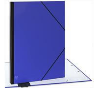 ACROPAQ Portfolio Folder A2 - Drawing Folder 52 x 72 cm with Elastic Closure with Expandable Spine for More Space - Blue