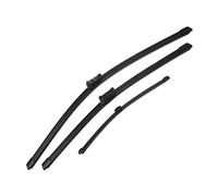 ACROPIX 24" 20" 12" Front Rear Windshield Wiper Blade Set Fit for Audi Q5 with Top-Lock - Pack of 3 Black