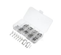 ACROPIX 350pcs Car Lock Reed Lock Plate Auto Key for Honda HON66 Lock/Outer/Durable Metal / 1 Set Silver Tone Car Parts