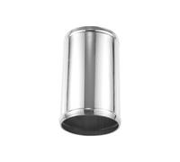 ACROPIX 95mm 3.75" OD 6" 152mm Length Universal Car Aluminum Alloy Intercooler Pipe Straight Air Intake Tube - Pack of 1