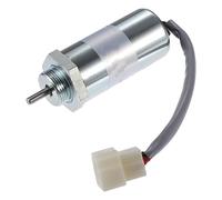 ACROPIX Fuel Shut Off Stop Solenoid Valve 897329-5680/897183-0140 Fit for Isuzu Engines 3LD1 3LD2 - Pack of 1 Silver Tone