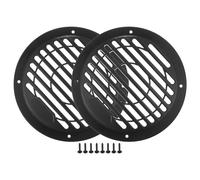 ACROPIX Universal 4.5" Car Speaker Grills Cover Round 4.5 Inch Audio Speaker Subwoofer Guard Protector Case with Mounting Screws ABS Black - Pack of 2