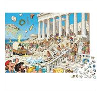 Acropolis Athens Ancient Anarchy Wooden Jigsaw Puzzle Waterproof 1000 Piece Puzzles for Adults Gifts Impossible Challenging Games