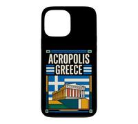 Acropolis Greece Flag Parthenon Ancient Temple Vintage Art Case for iPhone 13 Pro Max