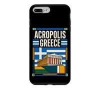 Acropolis Greece Flag Parthenon Ancient Temple Vintage Art Case for iPhone 7 Plus/8 Plus