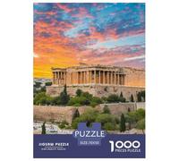 Acropolis of Athens 1000 Pieces Premium Jigsaw Building Age 12+ Cool Collage Effect, Home Decoration, Educational, Challenging 70x50cm/1000pcs