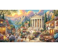 Acropolis-of-Athens Jigsaw Puzzle 1000 Pieces Recycled Paper Educational Games Great Gift Idea for Adults and Kids Age 12 Years Up Beautiful Decoration Puzzle 38x52/1000pcs