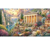 Acropolis-of-Athens Jigsaw Puzzles 1000 Piece Recycled Paper Impossible Hard Difficult Great Gift Idea for Adults Educational Game Challenge 38x26/1000pcs