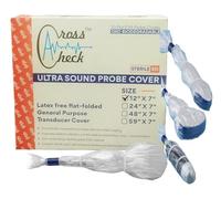 Across-Check Ultrasound Probe Cover - Latex-Free sterile Disposable Clear, Individual Packaging (50 Pcs/Package) (12 x7)