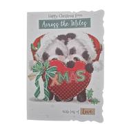 ACROSS THE MILES XMAS CARD, card size is 14x20cm