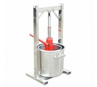 ACROSSPART 12L Stainless Steel Wine Press Hydraulic Jack Food Stainless Wine Press Cider Grape Crusher Juice Maker Apple Press for Cider Wine Presses for Families Wineries