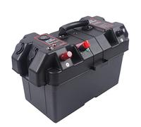 ACROSSPART Large Leisure Battery Box Multifunctional Batteriebox Marine Battery Box With Strap USB Battery Box For RV Caravan Camper Boat Motorhome 44 × 24.5 × 27cm
