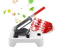 ACROSSPART Meat Slicer Beef Cutter Machine with Handle Manual Frozen Meat Slicer Cutting Machine Mutton Ham Beef Cutter Stainless Steel Meat Slicer Machine for Home