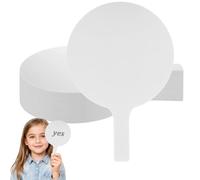 Acrux7 10 PCS Dry Erase Answer Paddle, 7.6x11.4 Inch White Acrylic Double Sided Whiteboard, Small Handheld Auction Paddles for Bidding Meeting Voting Office Classroom Game Party