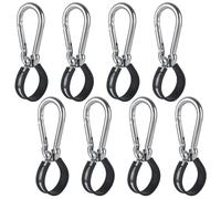 Acrux7 8 Pack Airpower Line Clamp for 3 in 1 Air Hose, Stainless Steel Hanger Bracket Assembly, Air Hose Clamps for Tractor Trailer Semi Truck