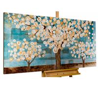 Acryl painting 'BLUE MELANCHOLY' | Hand-painted on canvas 55x28inches