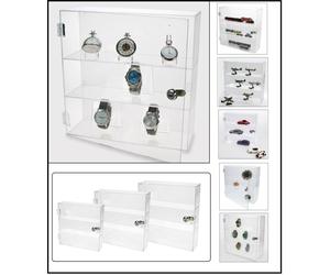 Acryl-Schmuck-Vitrine-5247-Design-SAFE- E -320x320x110mm-Für-ca 12-Uhren