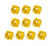 Acrylic 16mm Dices Set Colorful Six Sided Cubes With Dots Playings Square Block Kids Math Teaching Educational Toy Table Board Game