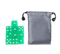 Acrylic 19mm Dices Set Colorful Six Sided Dices Cubes With Dots Playings Square Block Kids Math Teaching Educational Toy Transparent Set