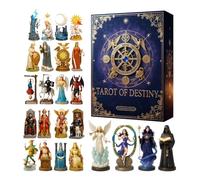 , Acrylic 2D Festive - Countdown Calendar Tarot 24 Days - For Holiday Activities Party Festival Gathering Men Women Adults Family