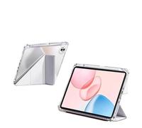 Acrylic 3+Y-Folding Flip Tablet Case Suitable For Honor Pad 10 12.1" 2025 HEY3-W00 W10 Pad 9 HEY2-W09 Cover With Pen Slot(GRAY,Pad 9 12.1")