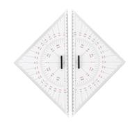 Acrylic 300mm Chart Drawing Triangle Ruler Hand-drawn Triangle Board Nautical Navigation Triangle Drafting Marine Accessories