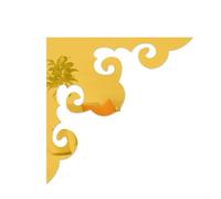 Acrylic 3D Mirror Wall Corner Stickers, 10cm Reflective Decorative Panels for DIY Home Décor, Silver Gold Black Self-Adhesive Trim for Walls, Doors and Furniture Customisation(1 Gold)