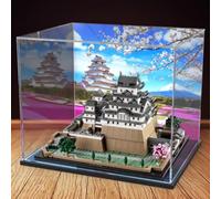 Acrylic 3mm Display Box for Lego 21060 Architecture Himeji Castle Model, Transparent Dustproof Display Box, Compatible with Lego 21060 Model (Model Not Included) (Backgrounds 3mm)