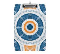 Acrylic A4 Clipboard 8.5 X 12.5 Inch - Double-Sided Pattern Design, Decorative Clip Board with Hanging Hole, Art Deco Sunset Clipboard for Teacher, Nurse, Doctor