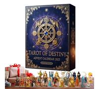 Acrylic Advent Calendar 2025 - Deluxe 2D, Collecting Tarot Figures, Characters Series, 24 Pieces Countdown Surprise | Mysterious Decorative Figures for Boys Girls Adults Youth Friends Door Handles