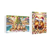 Acrylic Advent Countdown Calendar - 2D Christmas Tree Display with Reflectors, Creative Decoration for Christmas Celebrations, Party Decoration at the