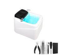 Acrylic Age Footbath, Foot AGER, with Heat and Colorful Lamp, Pedicure Rest, Feet Soaking Tub, Bowl Nail Salon Bathtub