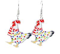 Acrylic Animal Drop Earrings Colorful Boots Chicken Hen Dinosaur Lovely Shark Sheep Funny Animal Dangle Earrings For Women Christams Birthday Gift, M, Acrylic, No Gemstone