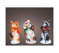 Acrylic Animal Figures LED for Outdoor 13 x 10 x 24 cm 20 LED Assorted Models