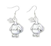 Acrylic Animal Fun Earrings -Duck Chicken Goose Earrings for Women, Cute Jewelry for Daily & Parties, Acrylic, No Gemstone