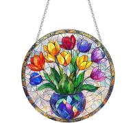 Acrylic Animal Home Decor Pendant,Colorful Suncatchers for Windows Hanging，Cute Cats,Dragons,Scary Witches,Skull,Pumpkins and Butterflies Decorations,Halloween Christmas Ornaments,Festiv(Color:Blue-d)