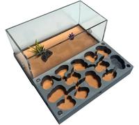 Acrylic Ant Colony Castle 3D-printed Ant Nest Concrete Ant Farm Acrylic Ant Nest Castle Insect House Ecological Workshop Observe Live Ants At Home