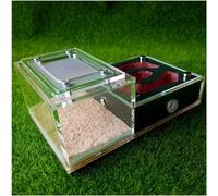 Acrylic Ant Colony Castle Acrylic Flat Glass Plaster Ant Farm Workshop Ant House Box Ecological Pet Ant Hill Ant Nest Birthday Gift(Red-1)