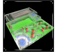 Acrylic Ant Colony Castle DIY Ant Farm Acrylic Ant Villa Set Double Water Tower Ant Nest Large Space Ant Ecology Workshop(Green)