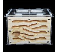 Acrylic Ant Colony Castle DIY Ant Home Insect Habitat Acrylic Wooden Ant Farm Eco Workshop Villa With Feeding Area Ant Nest Pet Ant Hill Castle
