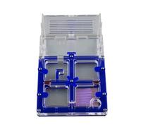 Acrylic Ant Farm Castle - Moisturizing Display Box Nest Habitat for Live Ants, Educational Ant Colony Observation Ant Habitat(Blu)