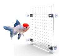 Acrylic Aquarium Fish Tank Divider Clear Kit Fit for All Type Aquarium Divider with Suction Cups (9.7"*11.39")
